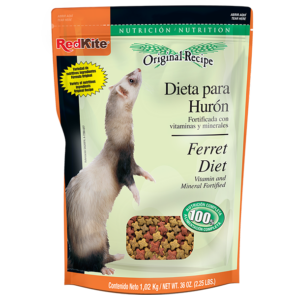 REDKITE - Ferret Diet Alimento Para Huron Pellet 1 Kg