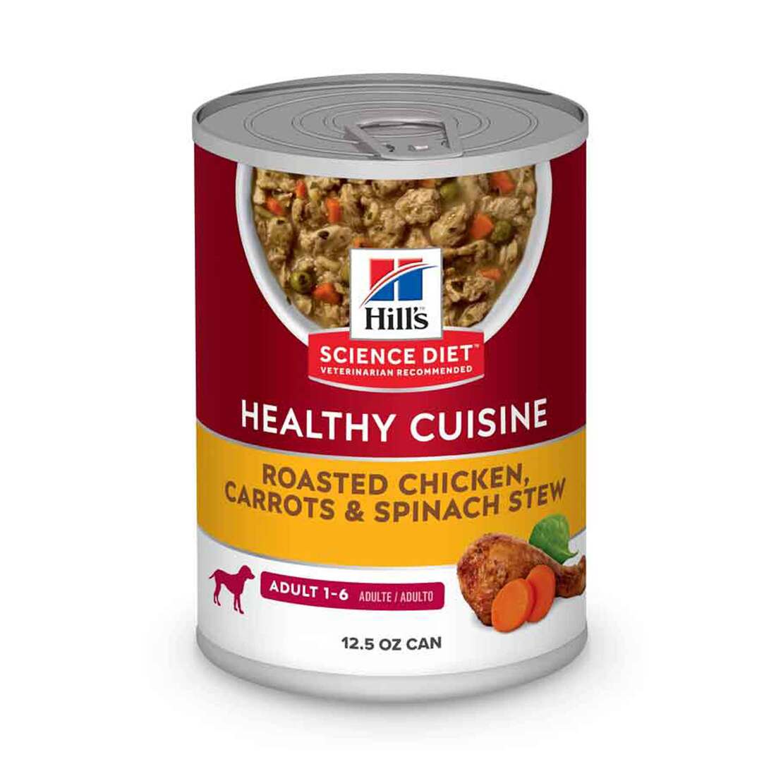 Hill's Science Diet Adult Estofado y Vegetales — Lata  354g