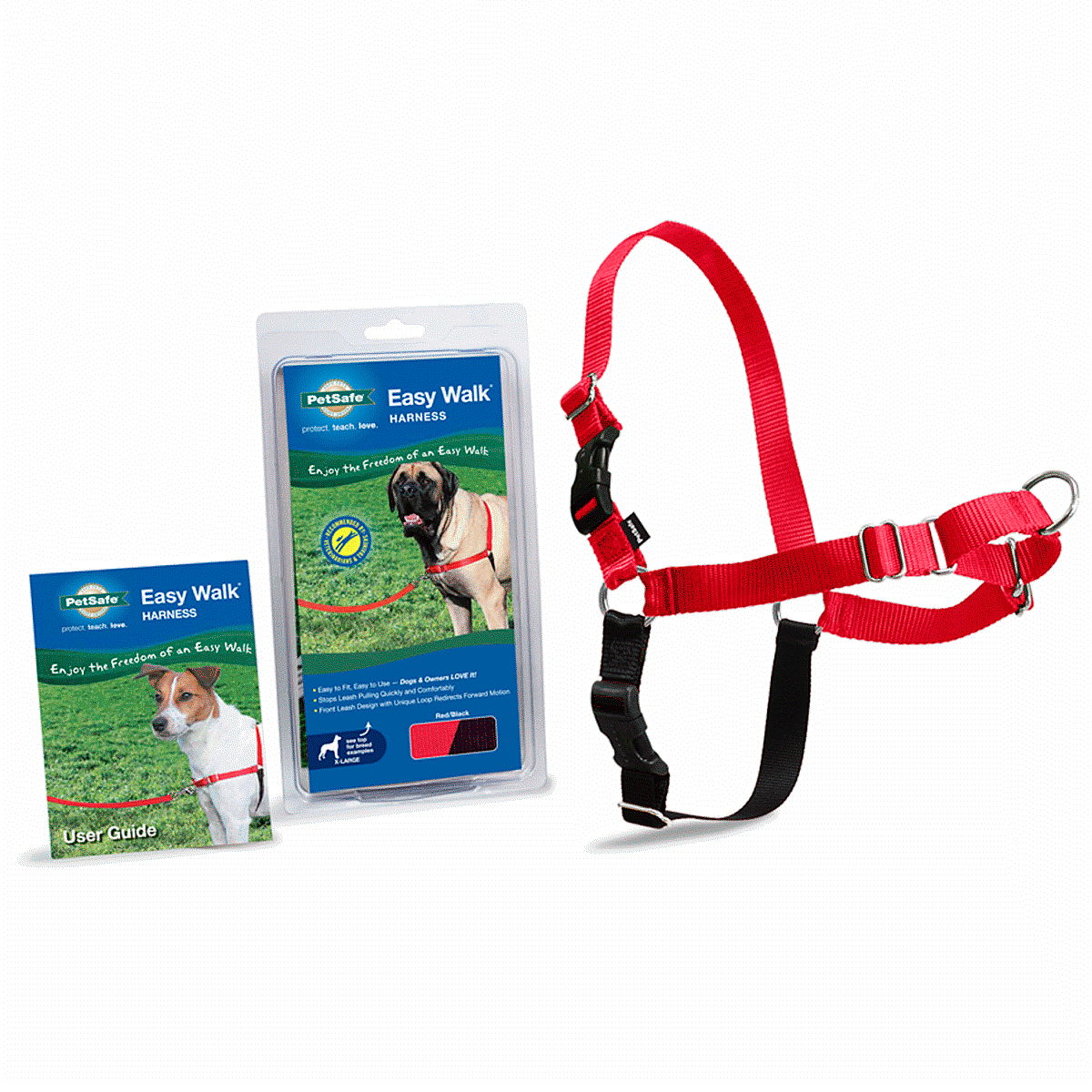 Petsafe Arnés Easy Walk Rojo para Perro, Mediano