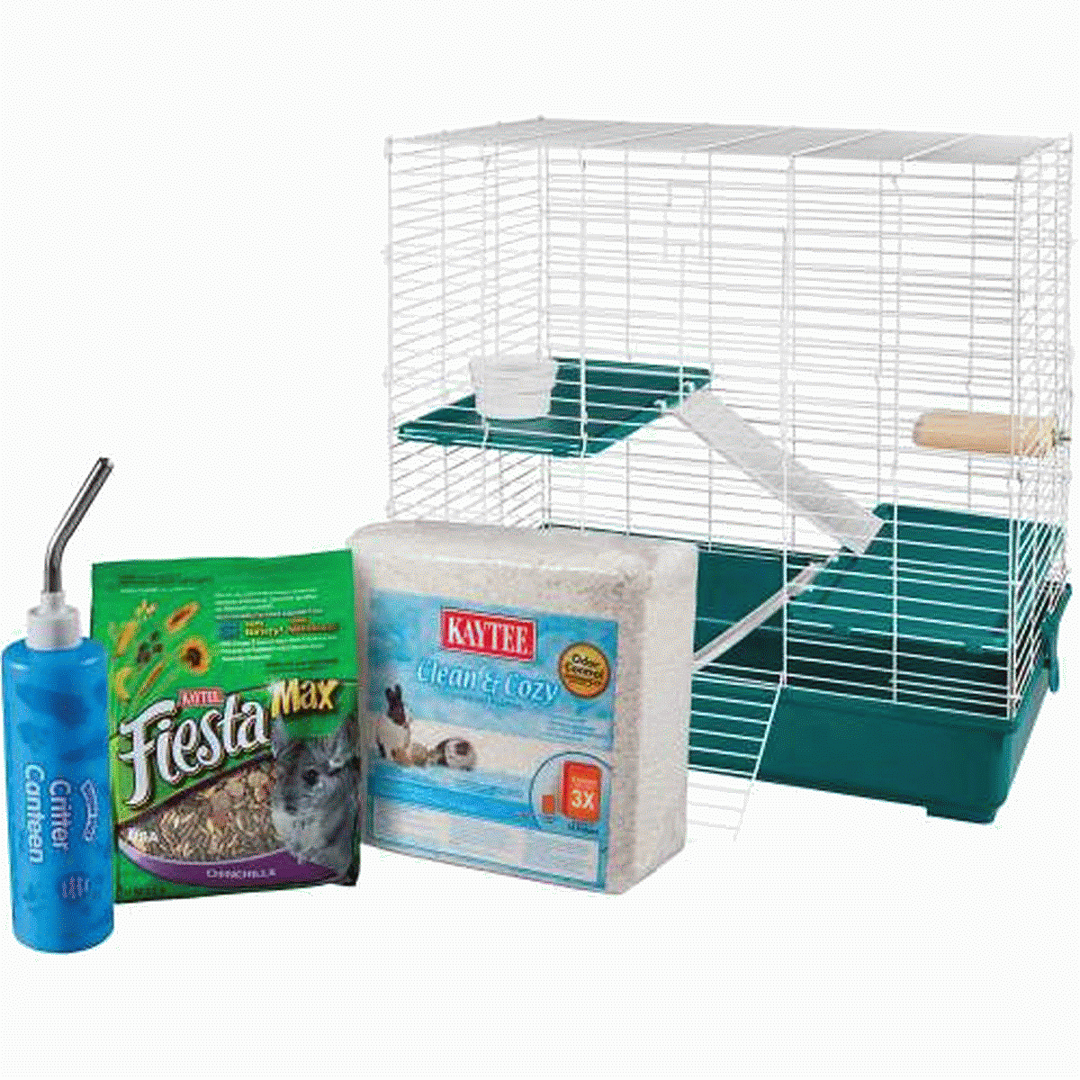 Kaytee Kit Hábitat Completo para Chinchilla, Verde