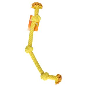 Leaps & Bounds Cuerda Trenzada con 3 Nudos para Perro, XX-Grande