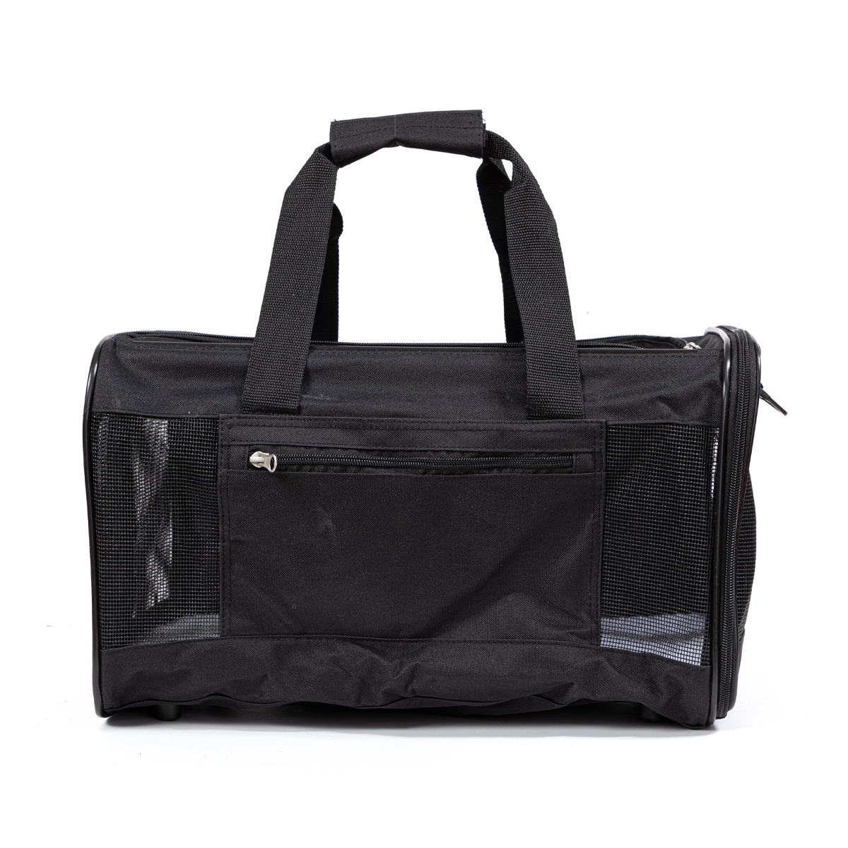 Trusty Pup Transportadora Flexible de Tela Easy Explorer para Perro y Gato Color Negro, Mediana
