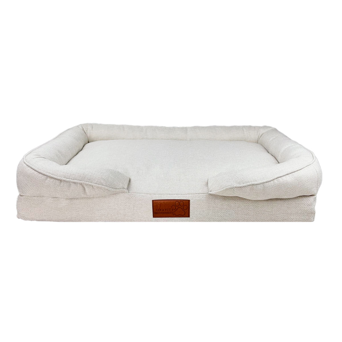 Gravity Brotherhood Cama Tipo Sillón Modelo Oslo Color Beige para Perro, Mediano