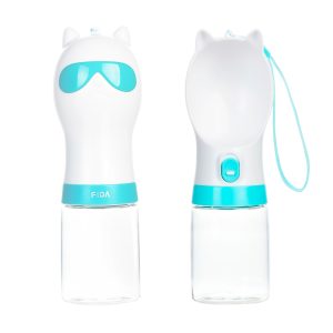FIDA Botella de Agua para Viaje de 300 ml para Perro, Azul