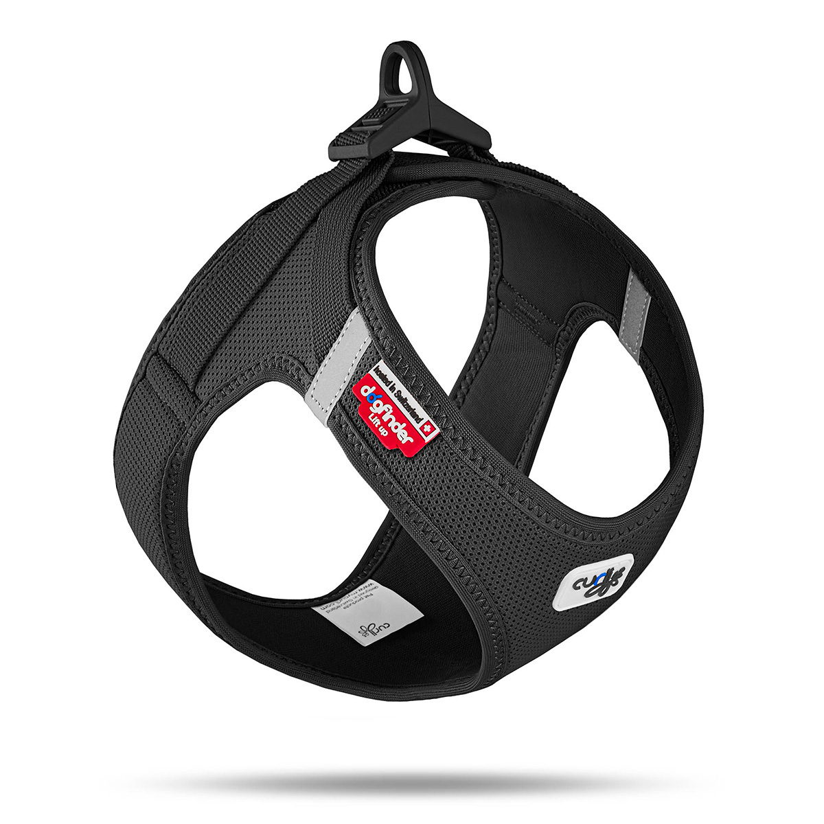 Curli Arnés Clasp Air Mesh Color Negro Ajuste Romano para Perro, XX-Chico
