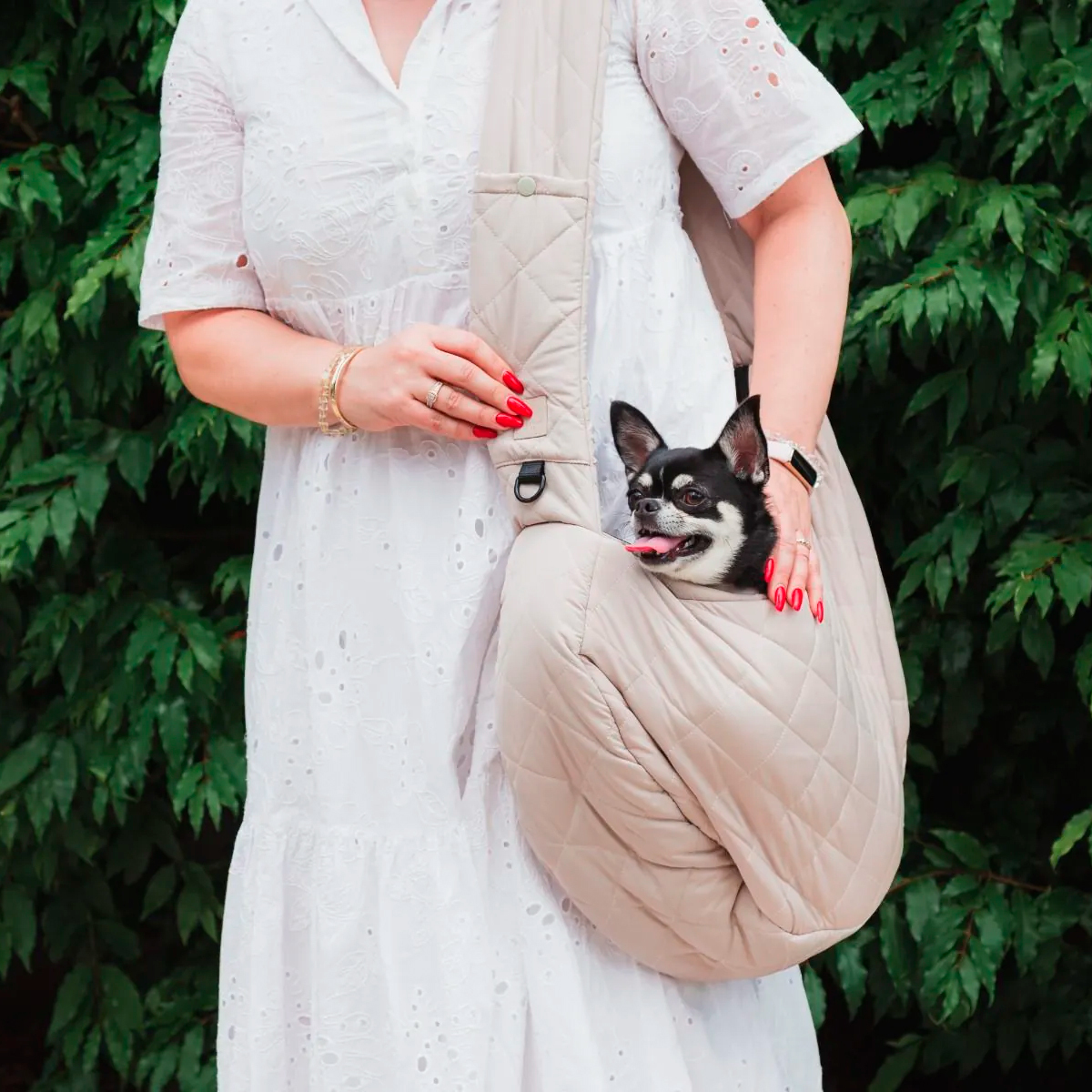 FuzzYard Life Transportadora Tipo Bolso Color Beige para Perro, Chico