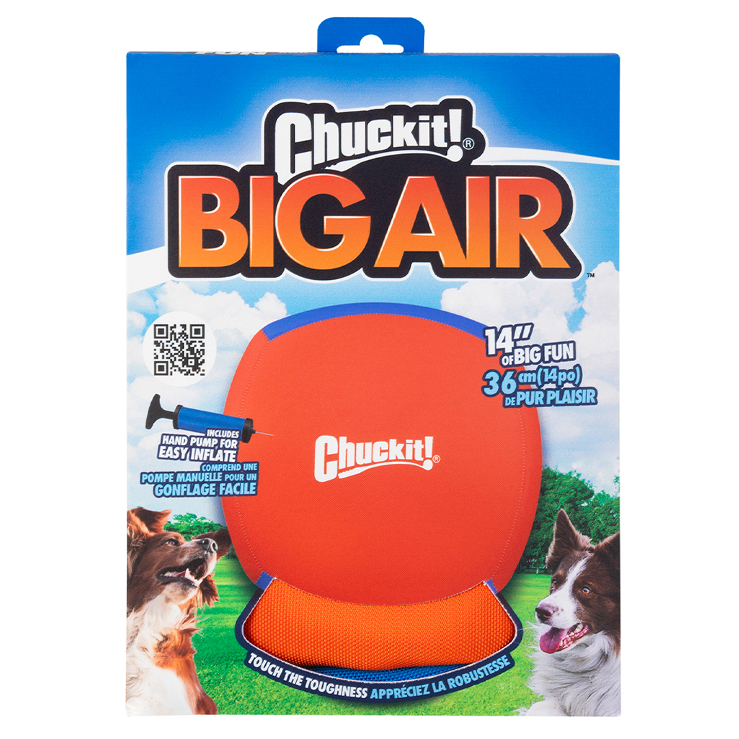 Chuckit! Big Air Ball Pelota Inflable de Lona para Perro, Unitalla