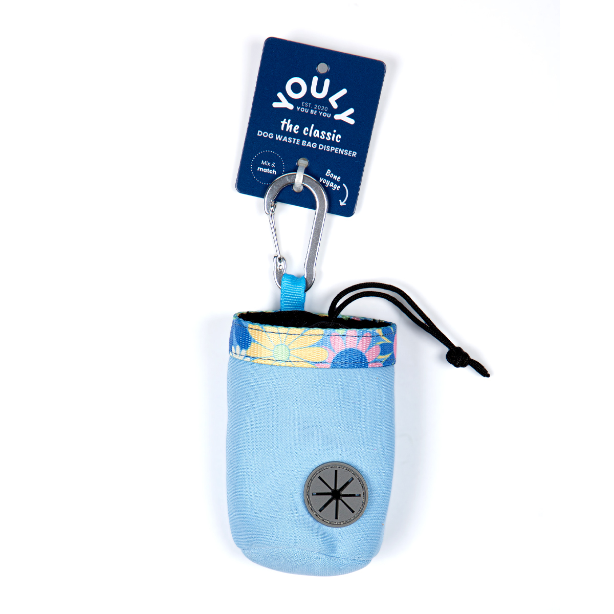 Youly Dispensador de Bolsas para Desechos Diseño Flores Amarillas para Perro, Unitalla