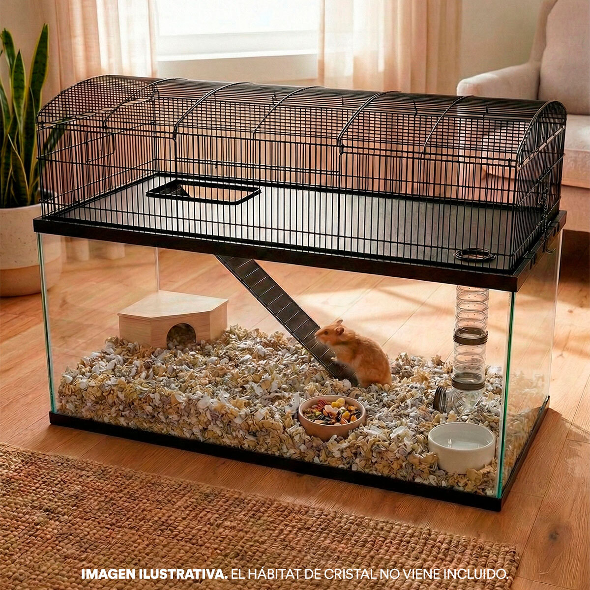 EveryYay Habitat Topper Cúpula para Hábitat de Pequeños Mamíferos, 151 L