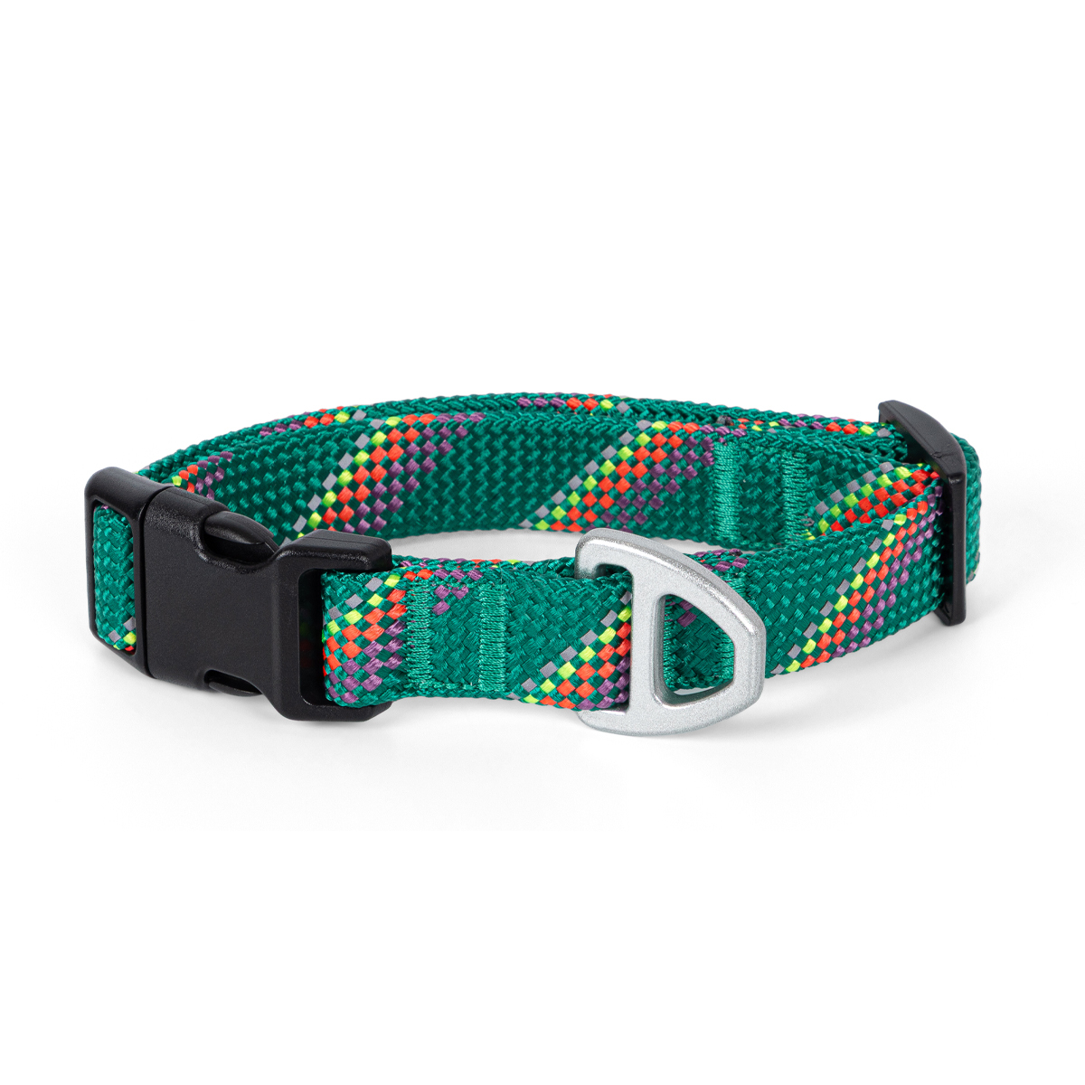 Youly Neon Reflective Collar Verde con Reflectante y Broche para Perro, Chico