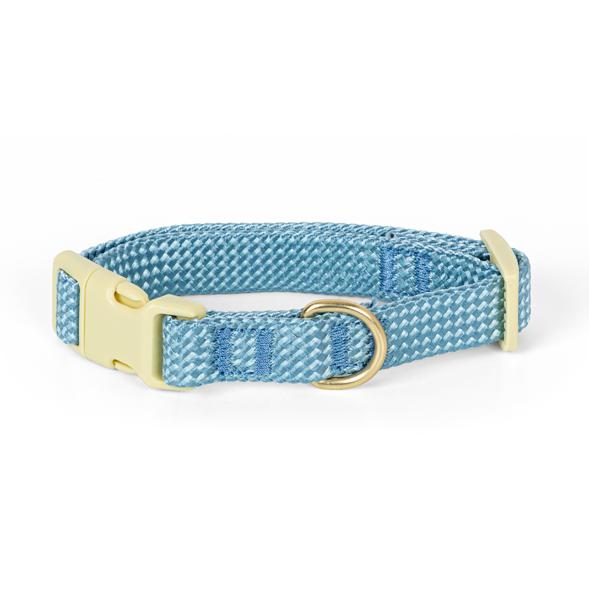 Youly Collar Diseño Entramado Color Azul con Broche para Perro, Grande