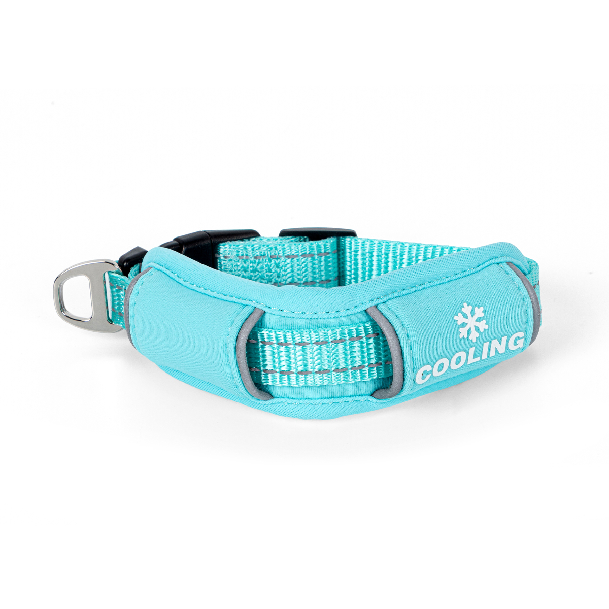 Youly Cooling Collar Refrescante Color Azul con Broche para Perro, Mediano/Grande