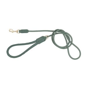 FuzzYard Life Atelier Correa de Cuero Vegano Color Verde Esmeralda para Perro de Raza Pequeña, 1.2 m