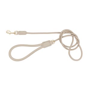 FuzzYard Life Atelier Correa de Cuero Vegano Color Arena para Perro de Raza Pequeña, 1.2 m