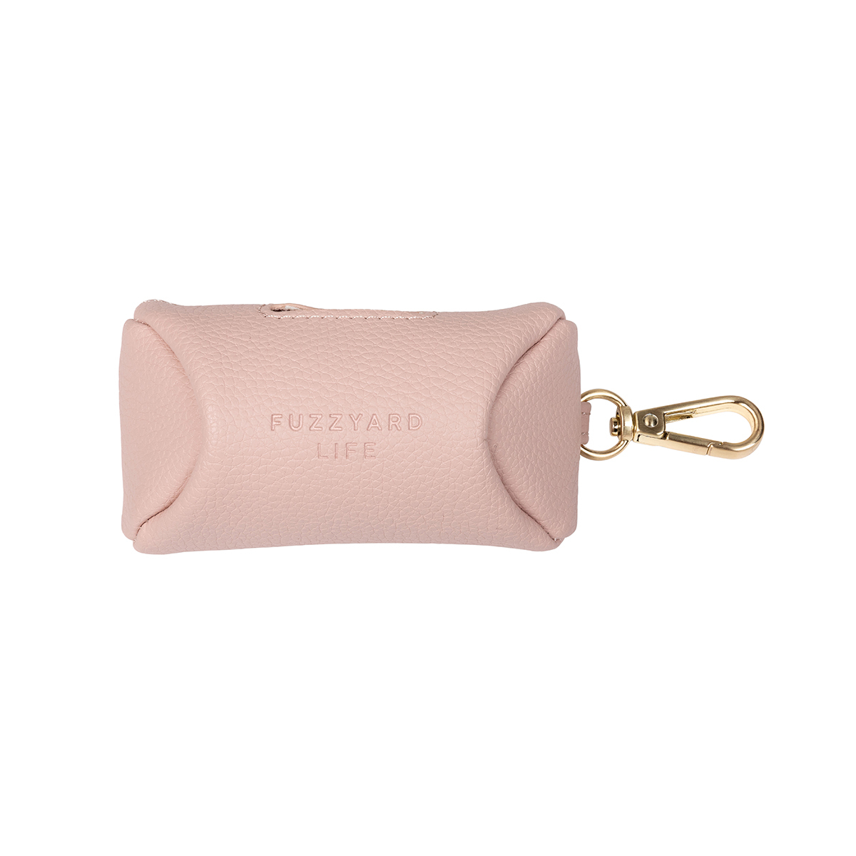 FuzzYard Life Atelier Dispensador de Bolsas para Desechos Hecho de Cuero Vegano, Rosa Perla