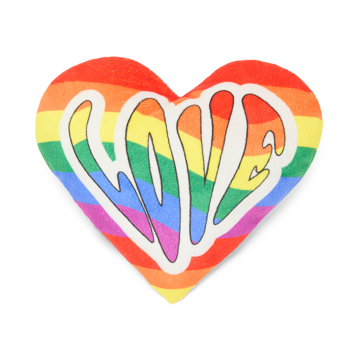 Youly Pride Peluche con Diseño de Corazón Arcoíris para Perro, Chico