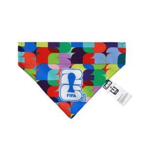 FIFA PawSwag Bandana Doble Vista Diseño Fútbol para Perro, Mediano