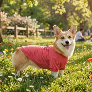 Reddy Spring Playera Roja con Estampado en Relieve Demure para Perro, Chico