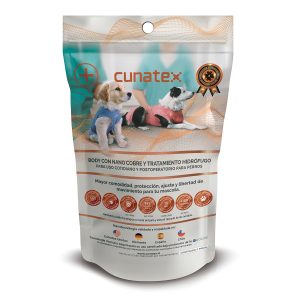 Cunatex Body para Cuidado Postoperatorio de Cobre Color Azul para Perro, 3.5 kg a 4.5 kg