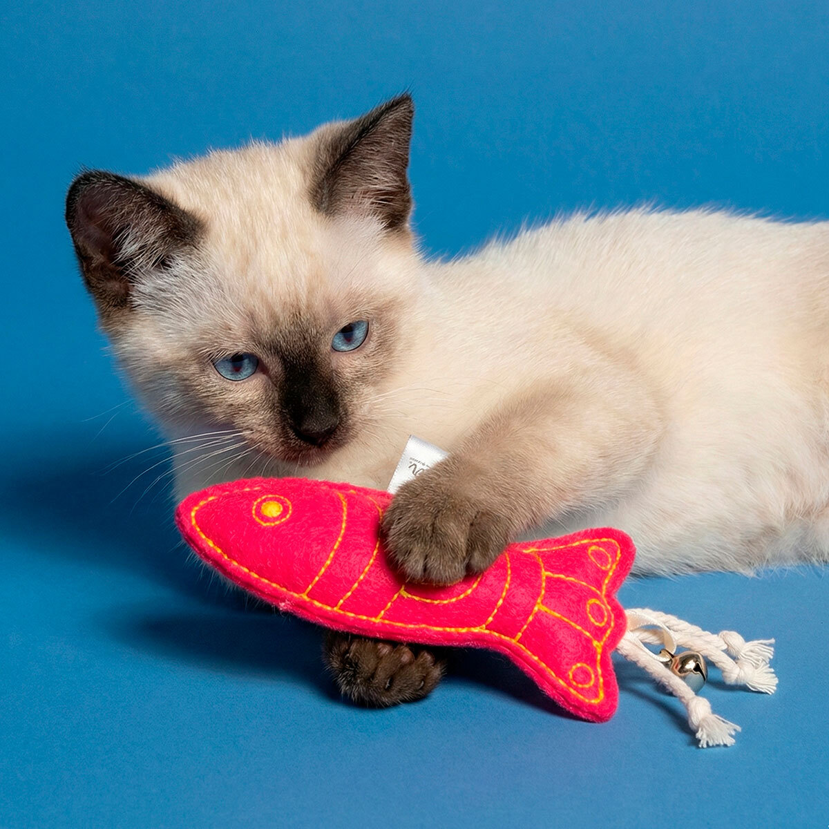 Jupiter Pescado Rosa de Peluche con Catnip para Gato, Unitalla