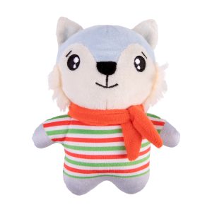 Latipaw Around The World Lobo de Peluche Diseño Francia para Perro, Chico