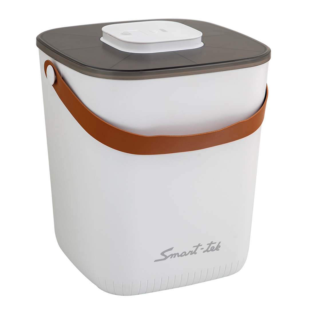 Smart Tek Contenedor de Alimento  Inteligente con Sellado al Vacío Color Blanco para Perro, 8 kg