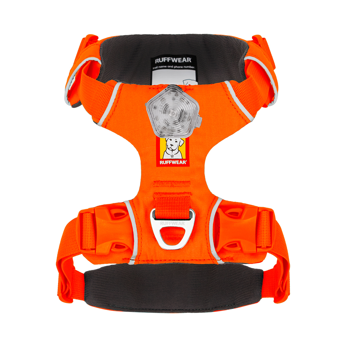 Ruffwear Front Range Blaze Orange Arnés de Ajuste Romano Color Naranja para Perro, Chico