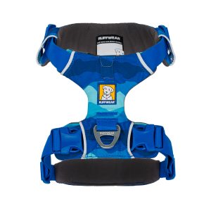 Ruffwear Front Range Coastal Mountains Arnés de Ajuste Romano Color Azul para Perro, Chico