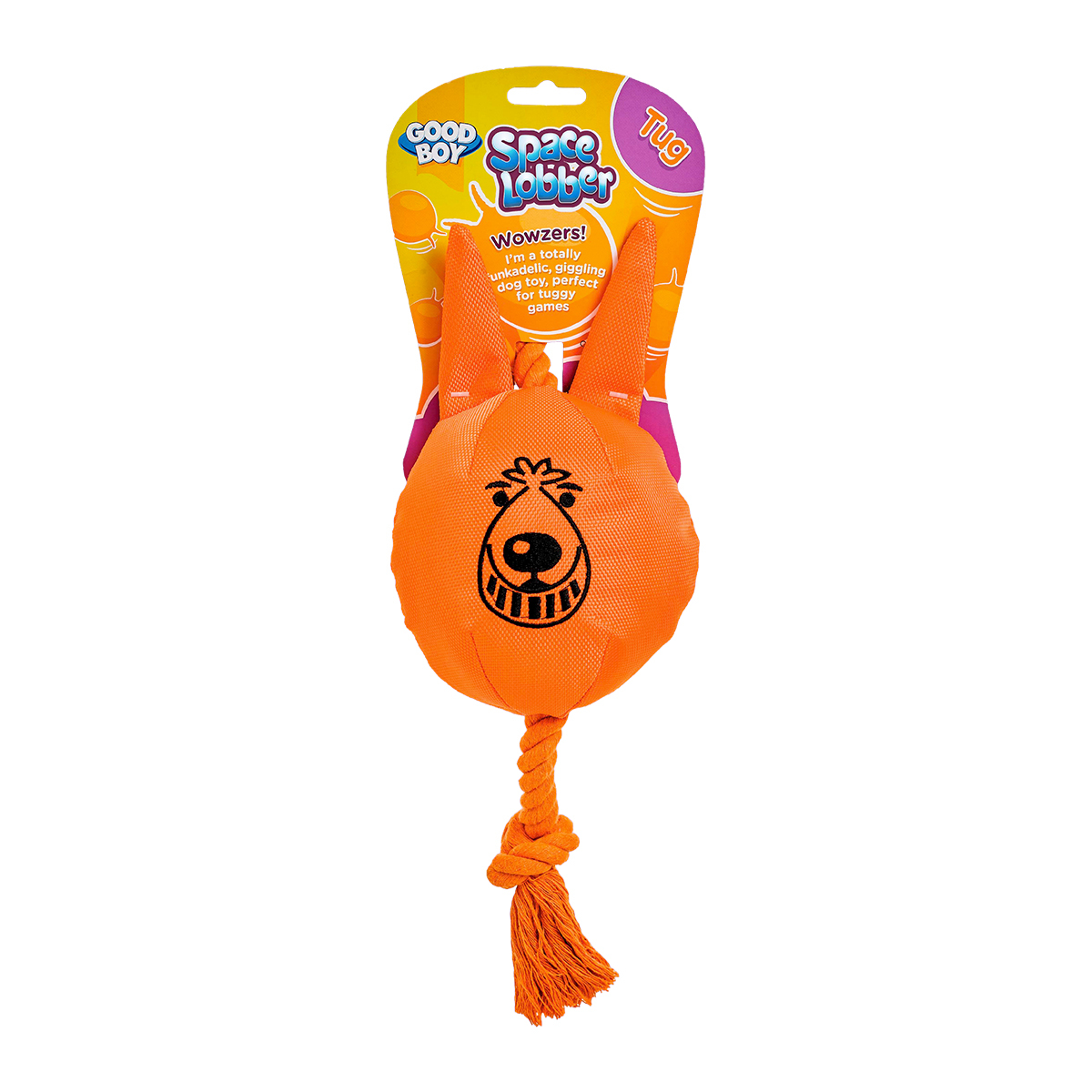 Good Boy Space Lobber Tug Juguete de Cuerda con Peluche para Perro, Grande