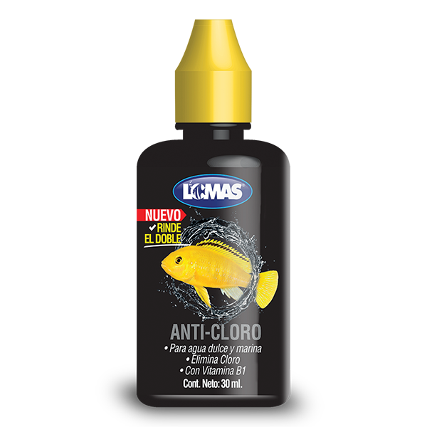 GRUPO LOMAS - Acondicionador Anticloro Con Vitamina B1 Para Acuarios 30 ml