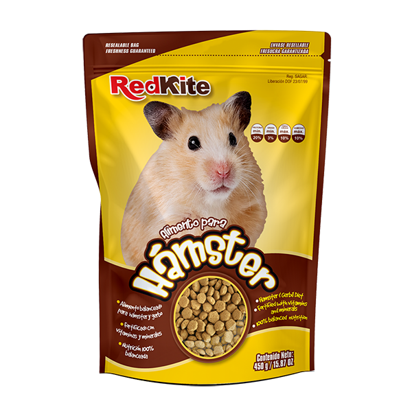 REDKITE - Alimento Balanceado Para Hamster Pellet 450 g