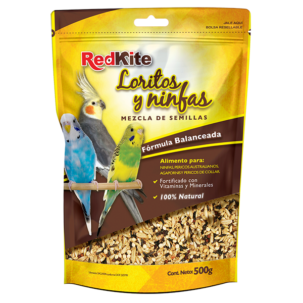 REDKITE - Alimento Mezcla De Semillas Loritos Y Ninfas 500 g