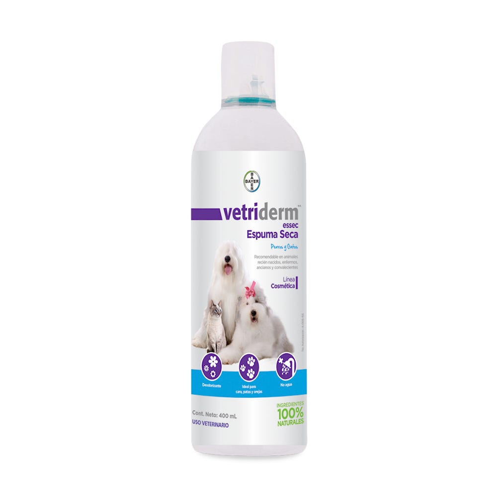 VETRIDERM - Essec Espuma Seca Para Perros y Gatos 400 ml