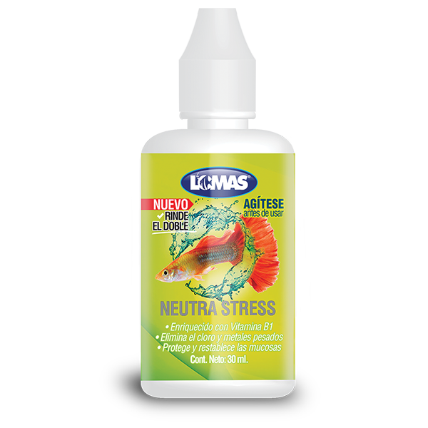 GRUPO LOMAS - Acondicionador Neutra Stress Para Acuarios 30 ml