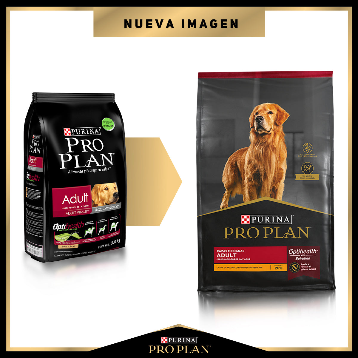 Pro Plan Optihealth Adult Raza Mediana 3 Kg - Alimento Seco Perro Adulto
