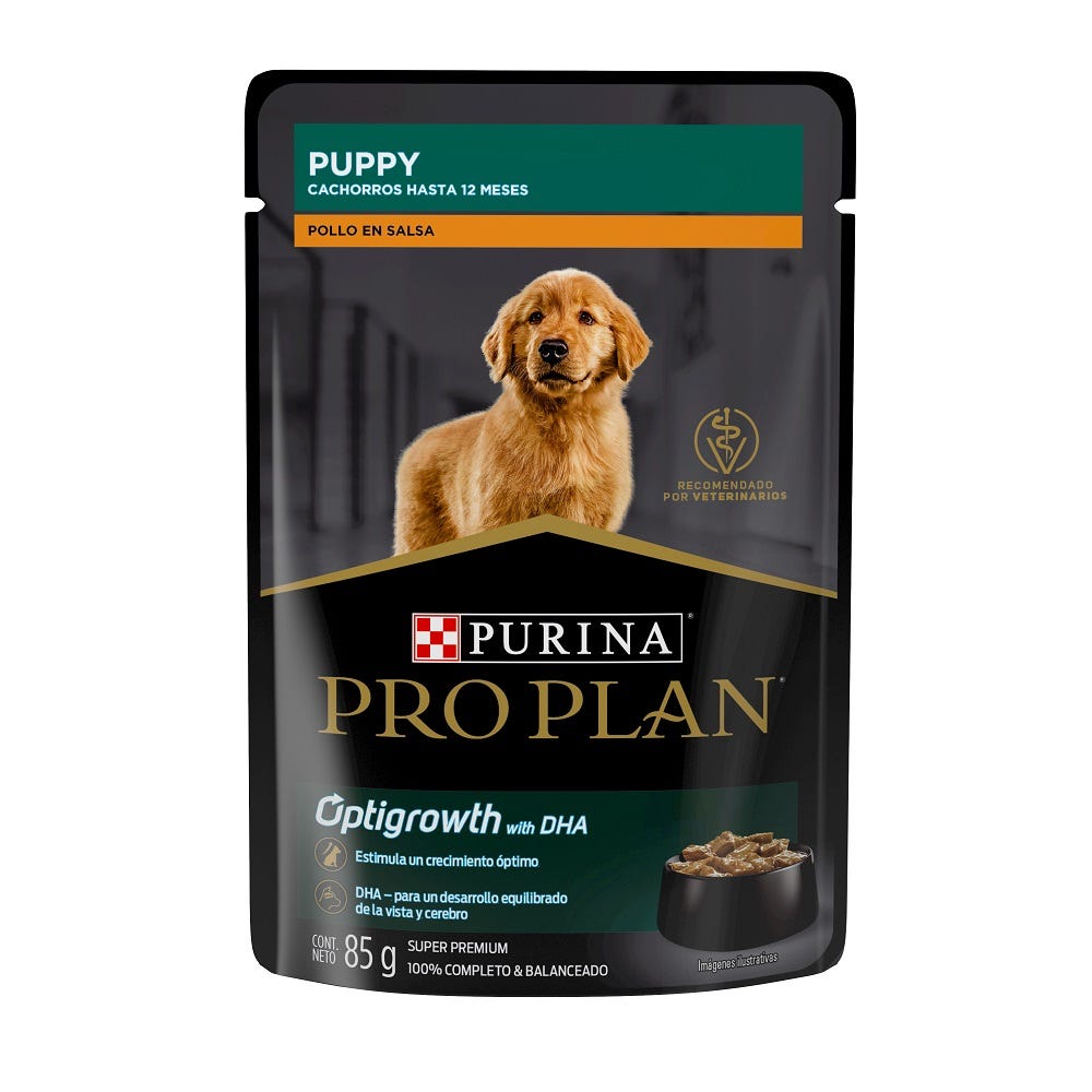 PRO PLAN - Alimento Húmedo En Sobre Para Cachorro Receta Pollo 85 g