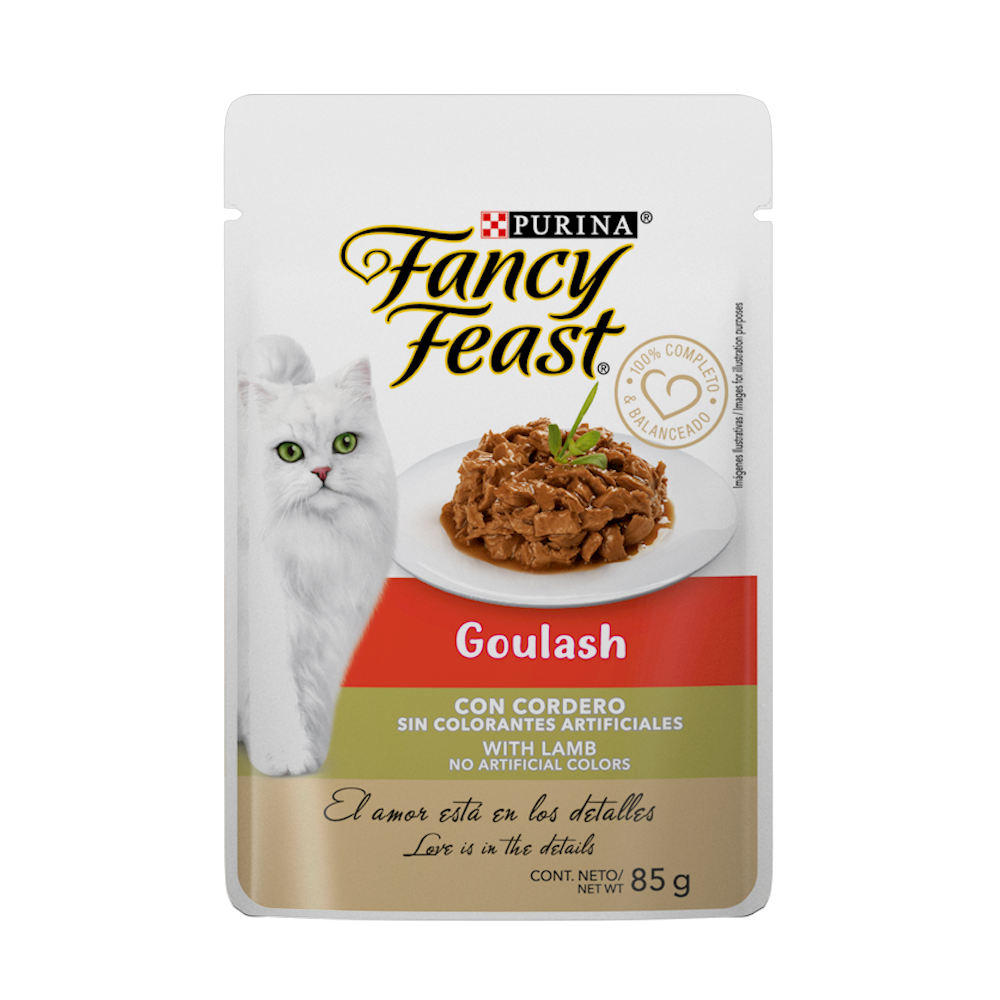 FANCY FEAST - Alimento Húmedo Para Gato Goulash Cordero Pouch 85 g