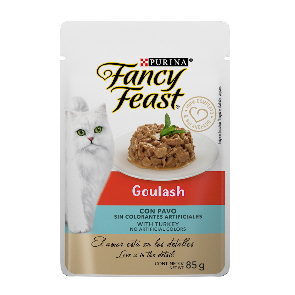 FANCY FEAST - Alimento Húmedo Para Gato Goulash Pavo Pouch85 g