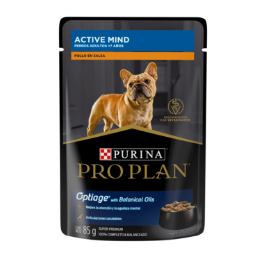 PRO PLAN - Active Mind Alimento Húmedo En Sobre Para Perro Senior Receta Carne 85 g