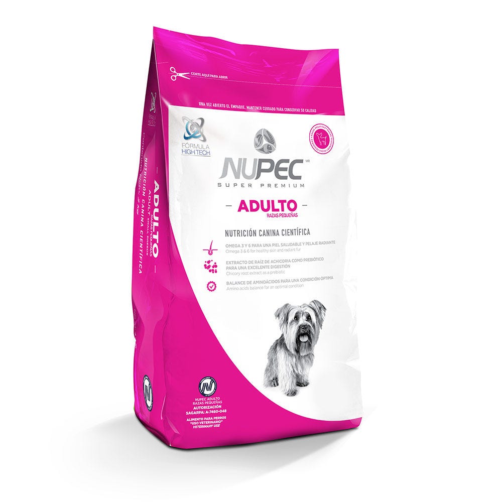 NUPEC - Alimento Seco Para Perro Adulto Razas Pequeñas 8 Kg