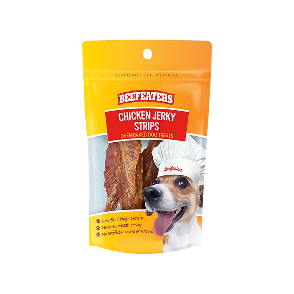 BEEFEATERS - Premios Para Perros Jerky Strips De Pollo 60g
