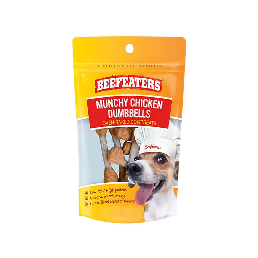 BEEFEATERS - Premios Para Perros Dumbbells Masticables de Pollo 60g