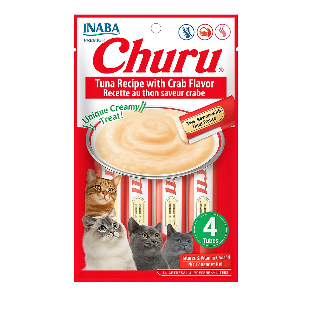 CHURU - Premio Para Gato Premium Cangrejo 4 Pzas