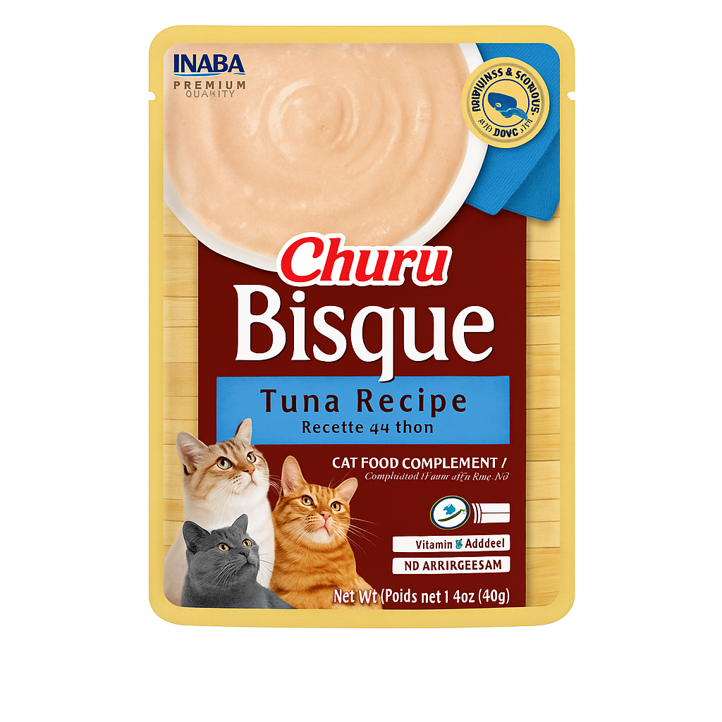 CHURU - Premio Para Gato Premium Bisque Atún