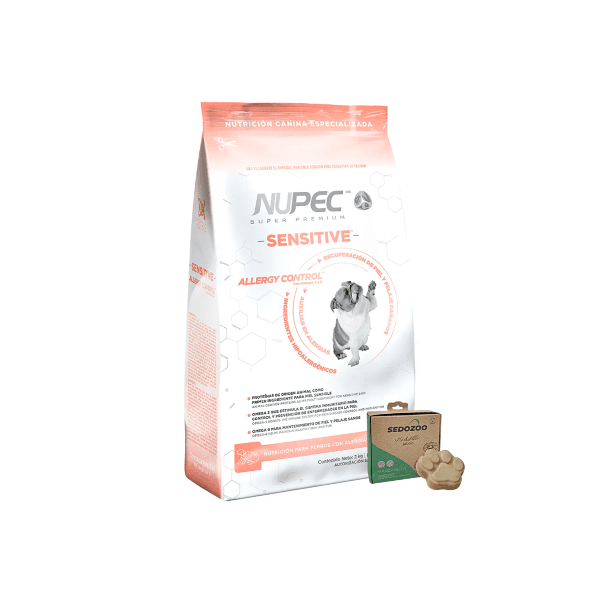 Nupec Adulto Sensitive con Jabón Herbal Sedozoo
