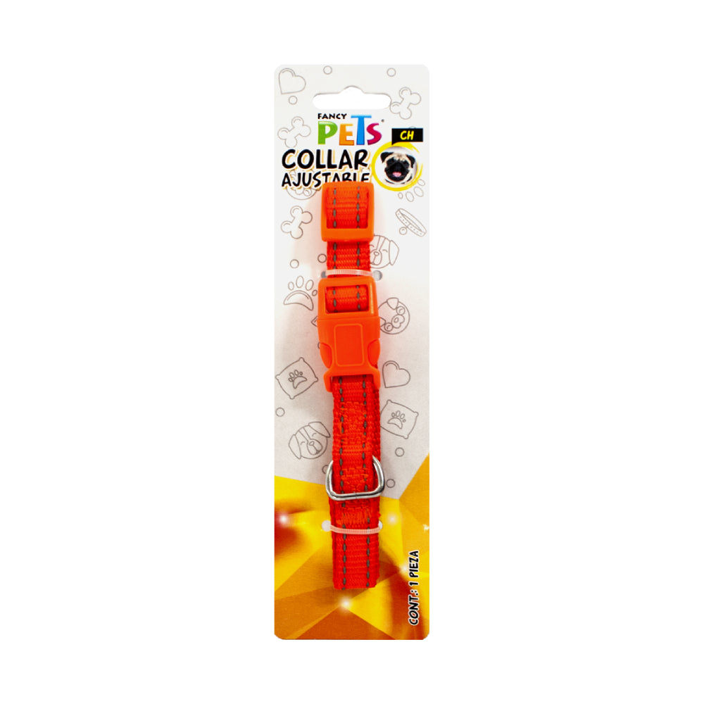 FANCY PETS - Collar Para Perro De Nylon Con Bandas Reflejantes CH