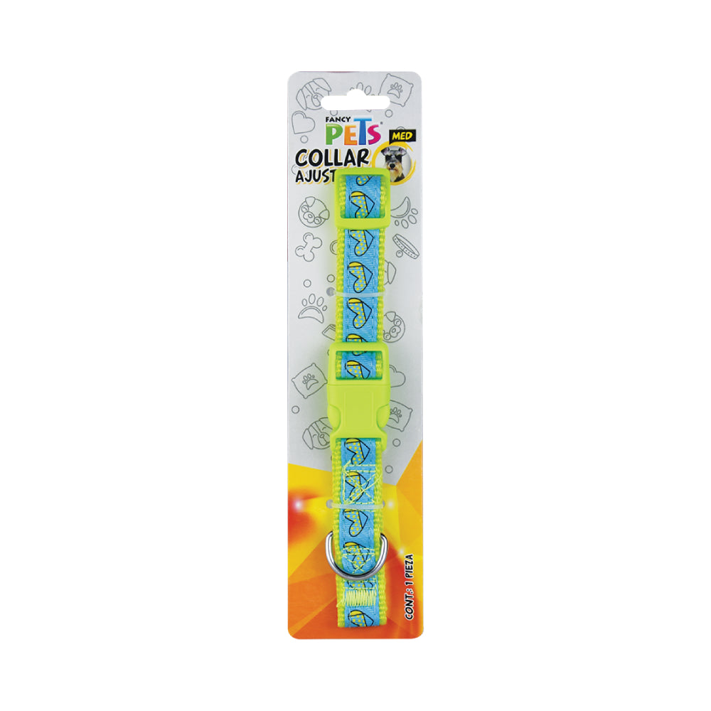 FANCY PETS - Collar Para Perro De Nylon Con Listón Bordado Med