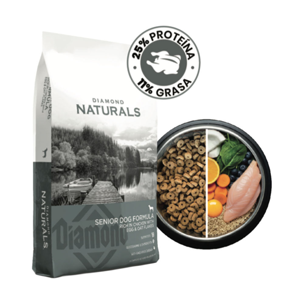 DIAMOND NATURAL - Alimento Seco Para Perro Senior Pollo 2.72 Kg