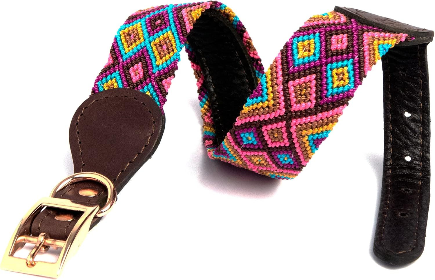 Dakini Collar Artesanal Para Perro Con Acabados de Lujo, Extra Resistente , Talla M - 3.5 CM - Image 2