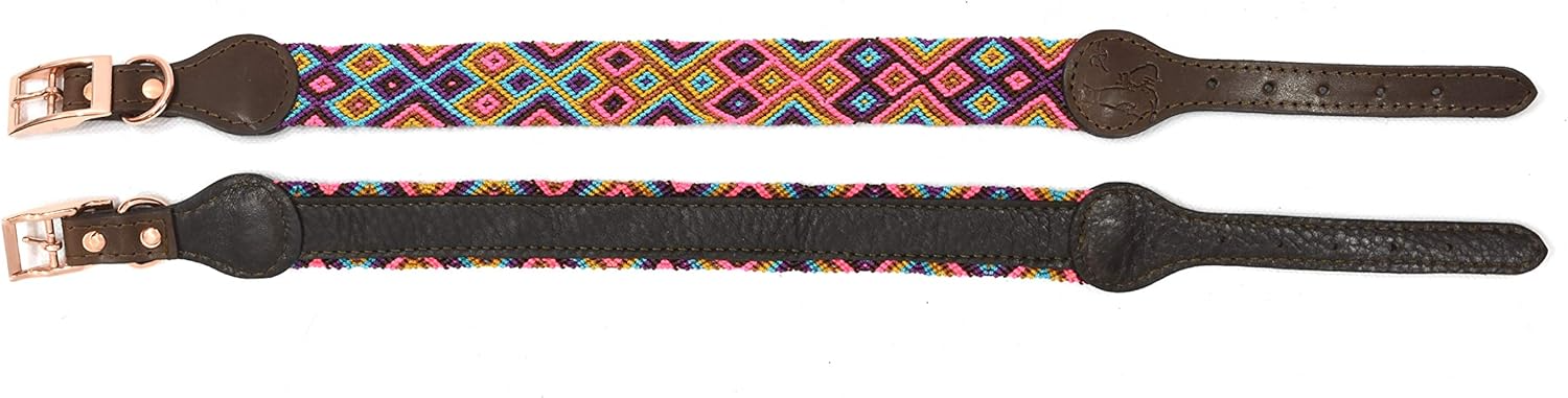Dakini Collar Artesanal Para Perro Con Acabados de Lujo, Extra Resistente , Talla M - 3.5 CM - Image 3